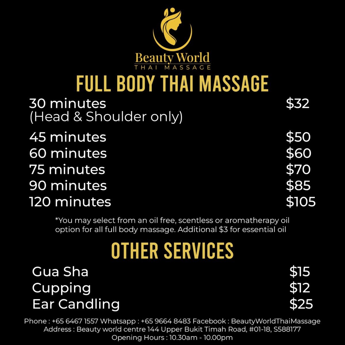 Service Beauty World Thai Massage